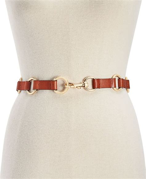 michael kors links belt|Michael Kors leather belts women's.